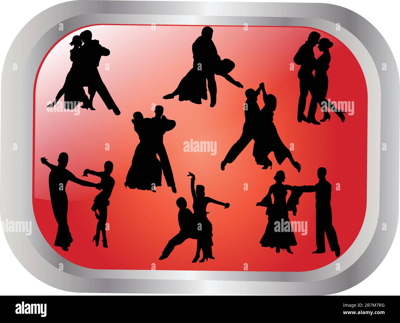 Background with people dancing - vector Stock Vector Image & Art - Alamy