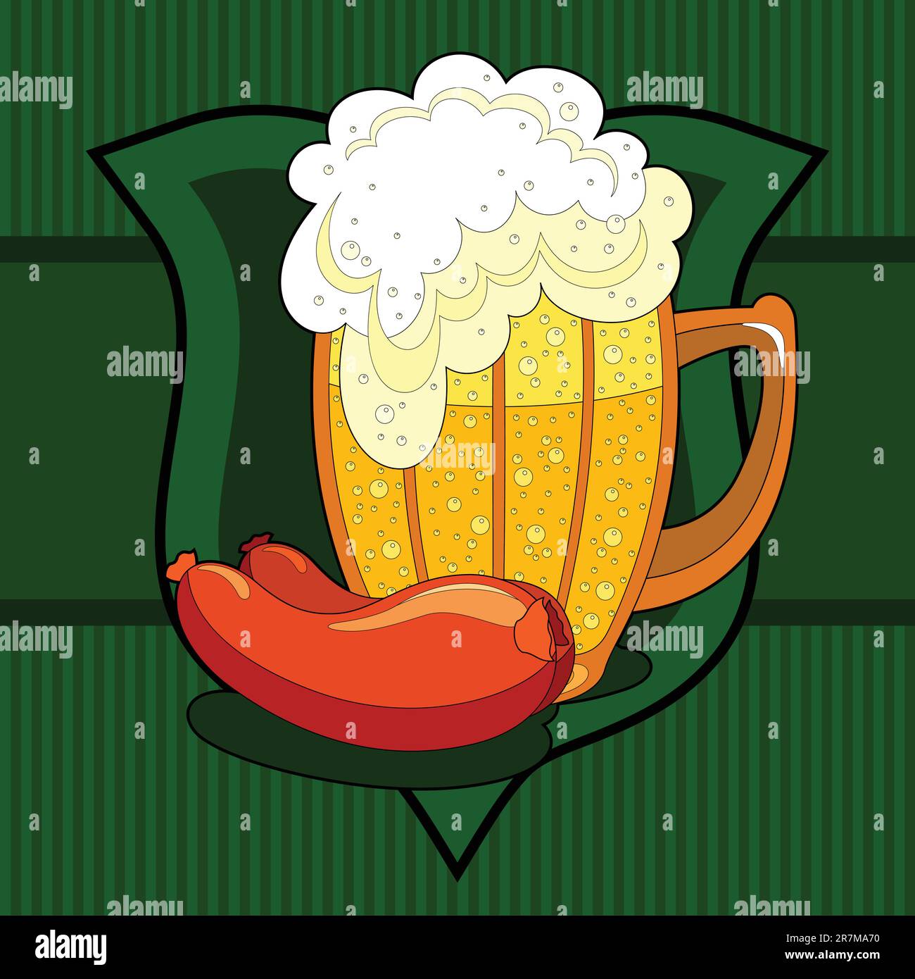 beer background,  this illustration may be useful as designer work Stock Vector