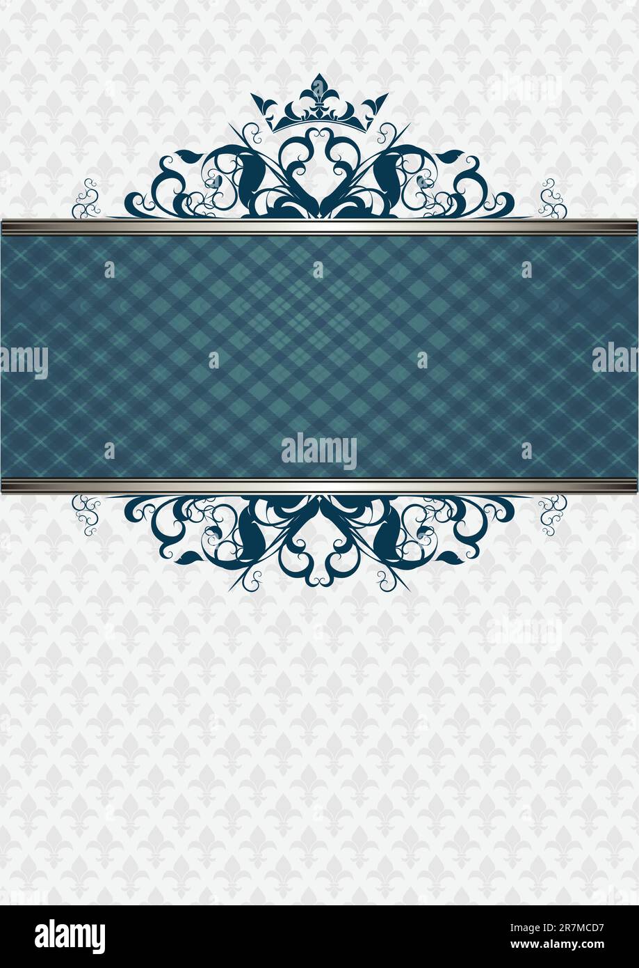 ornate frame, this illustration may be useful as designer work Stock Vector