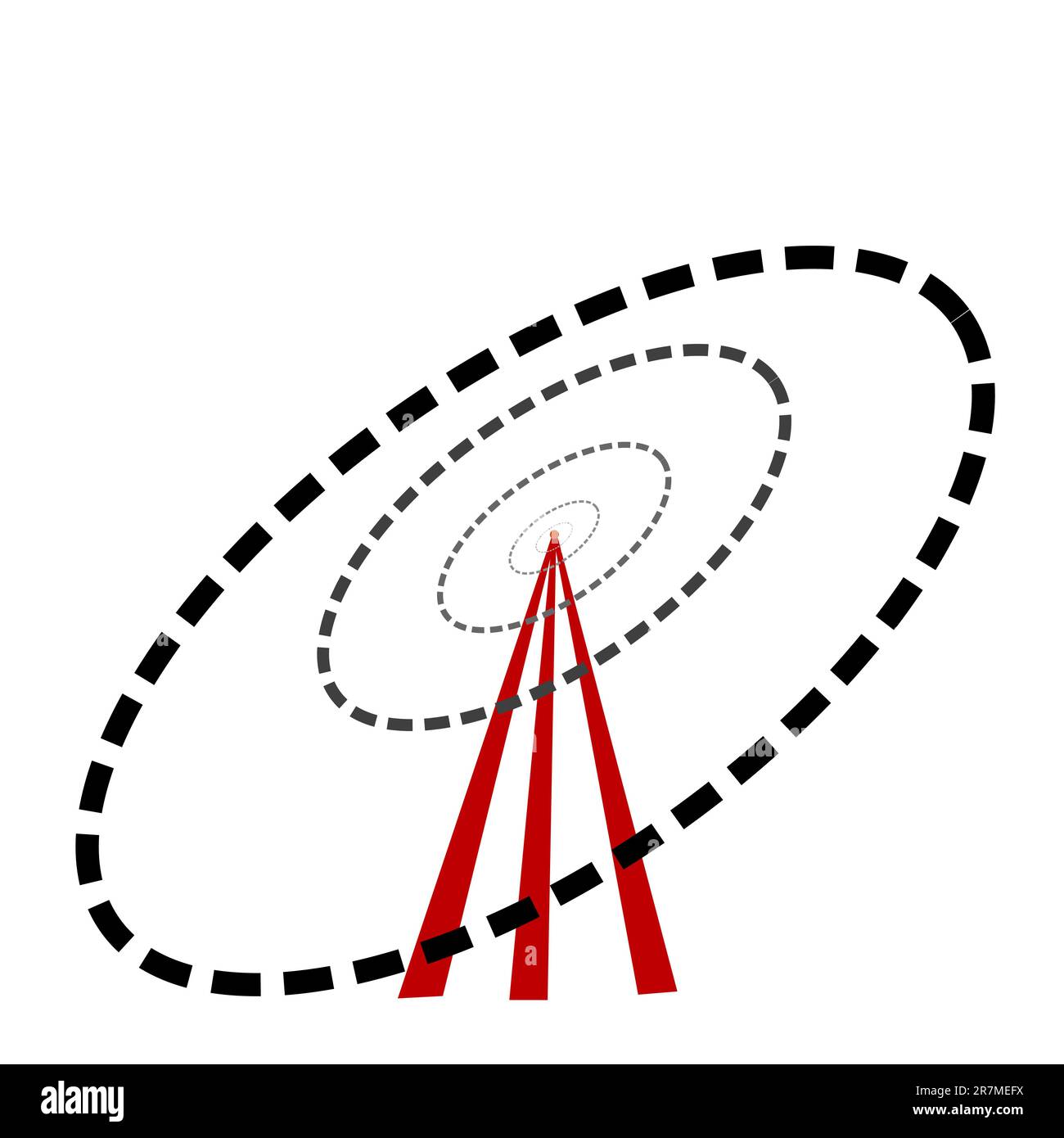 illustration of wifi tower on white background Stock Vector Image & Art ...