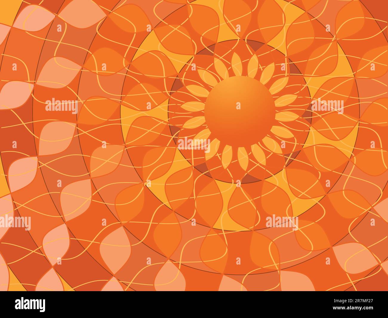 Abstract background from spirals in a vector Stock Vector