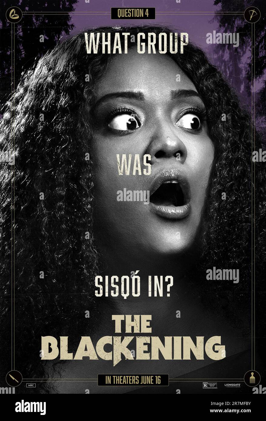 THE BLACKENING, US character poster, X Mayo, 2023. © Lionsgate