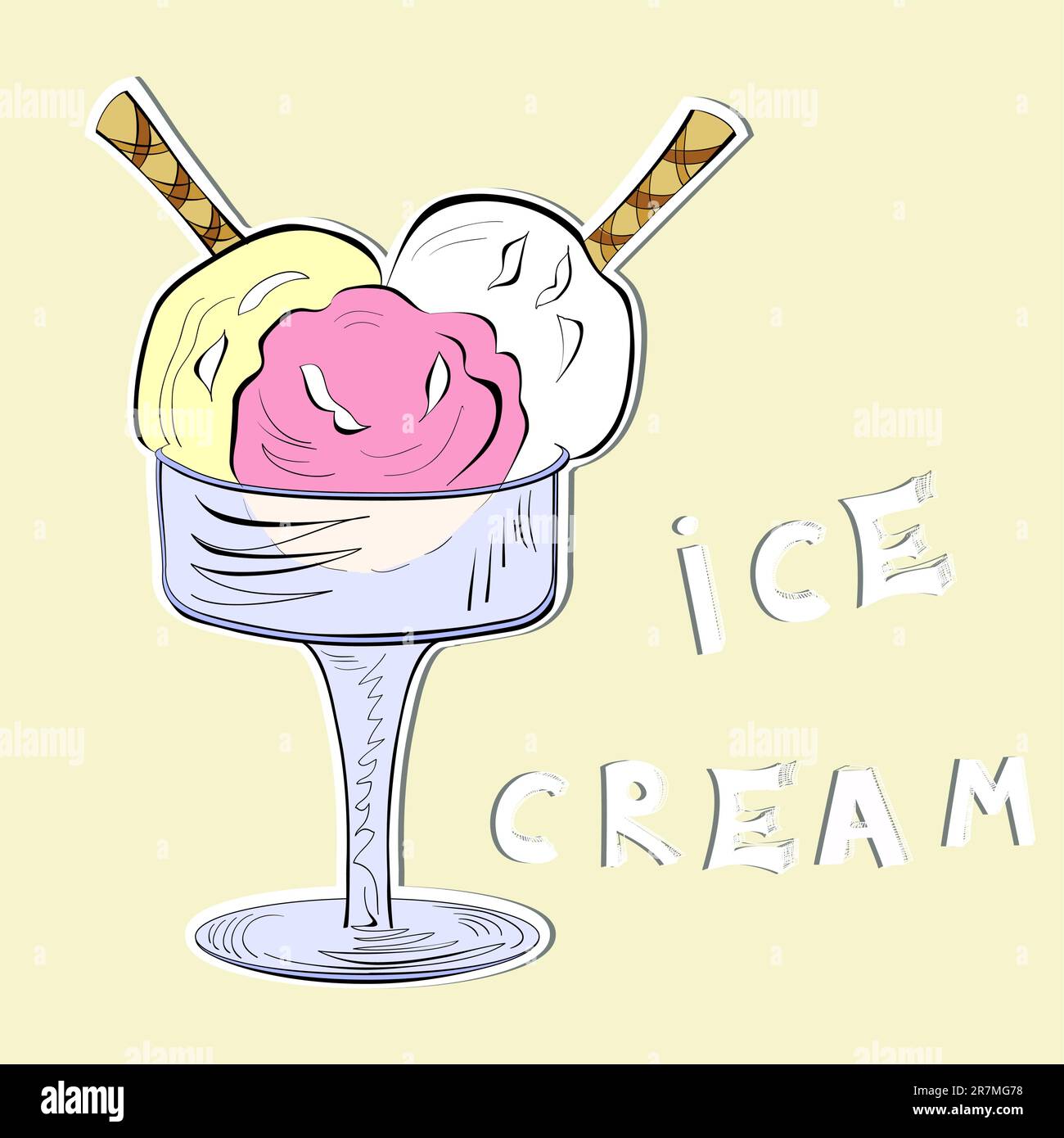 Ice cream treat Stock Vector Images - Alamy