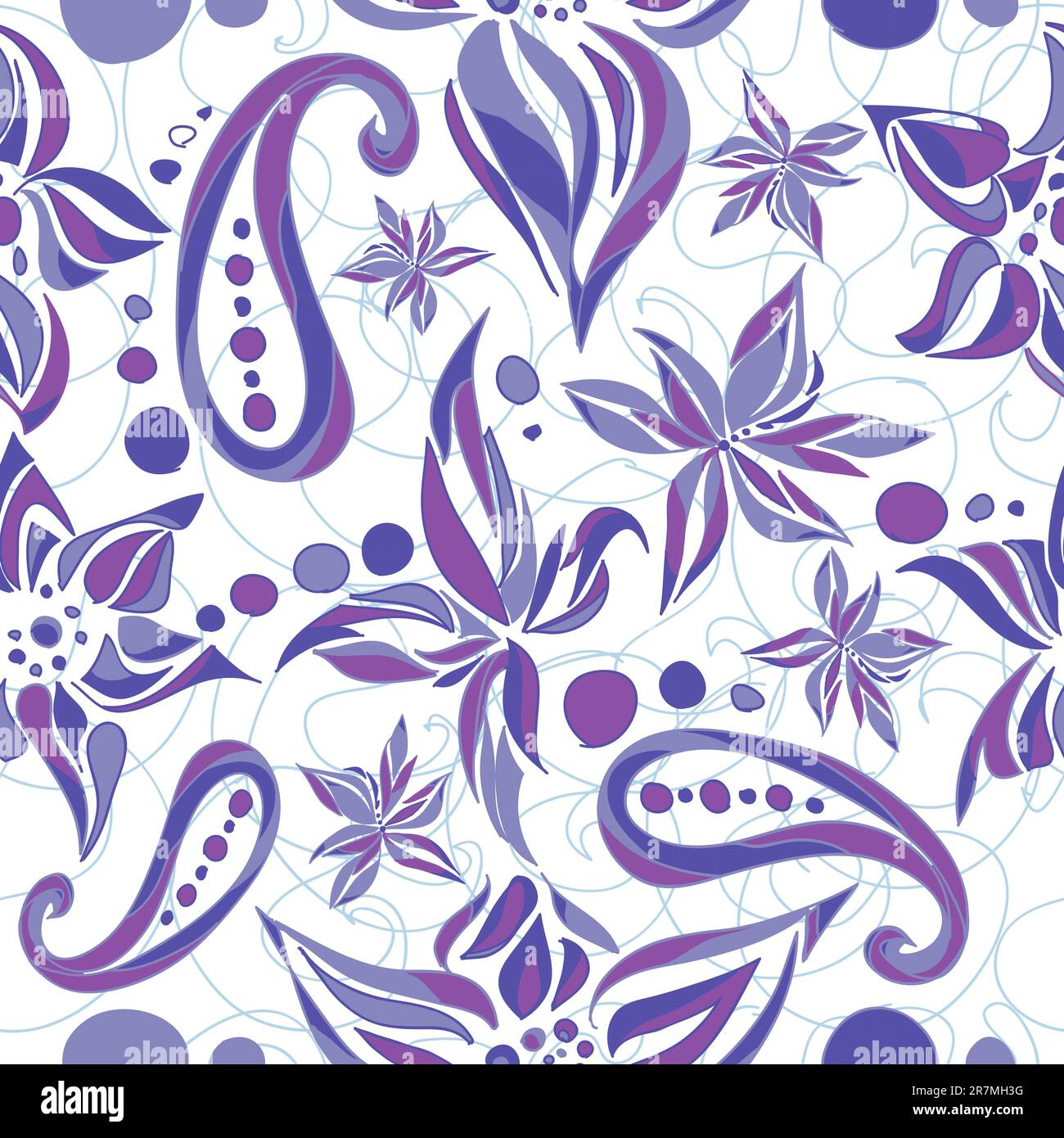 Simple flower pattern. Vector illustration Stock Vector Image & Art - Alamy