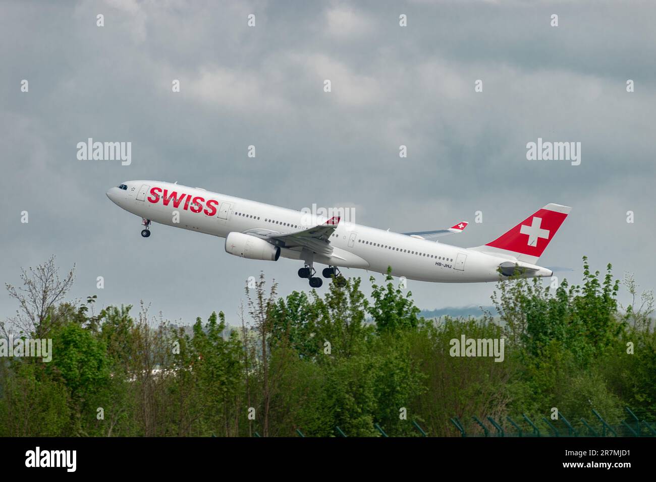 Zurich, Switzerland, May 2, 2023 HBJHJ Swiss international airlines