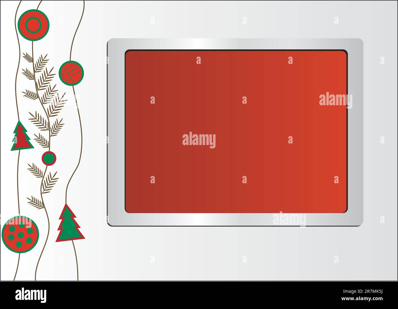 Sample Christmas background with snowflake. Vector illustration Stock ...