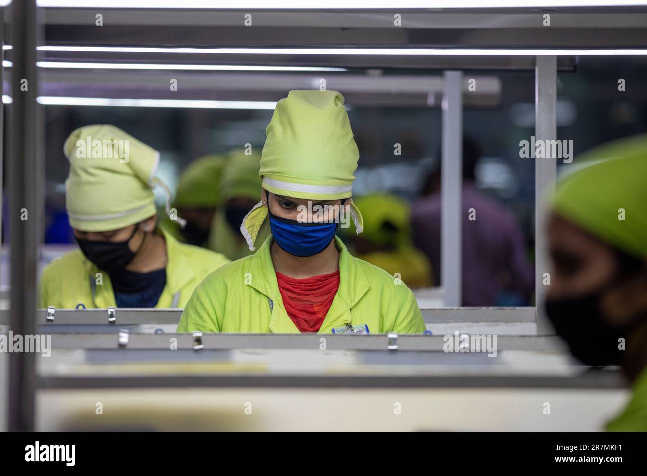 Readymade garments (RMG) workers working in a LEED Certified Green