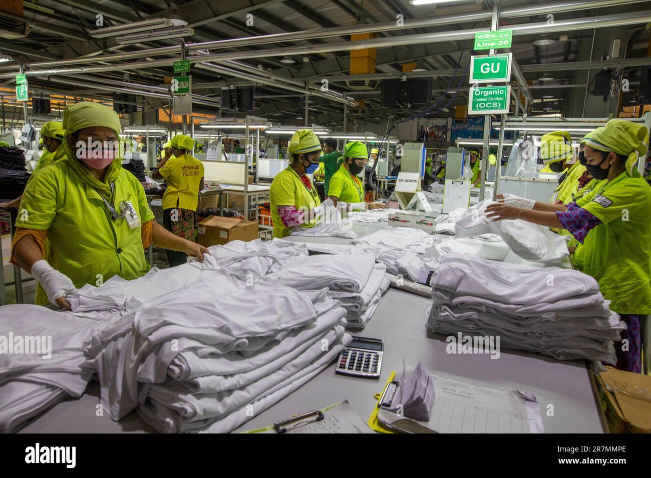 Readymade garments (RMG) workers working in a LEED Certified Green