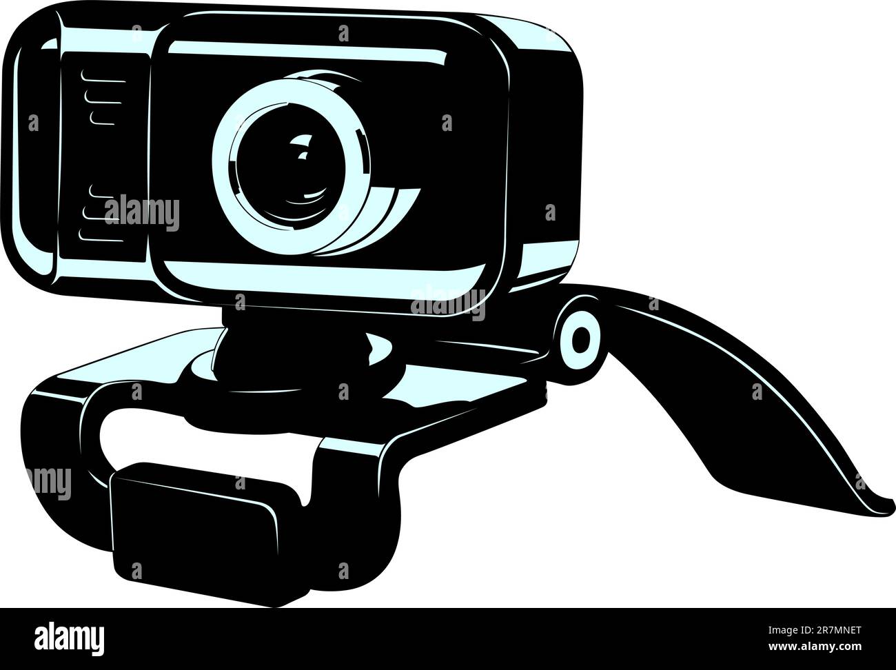 Web camera isolated on white stock vector image art alamy