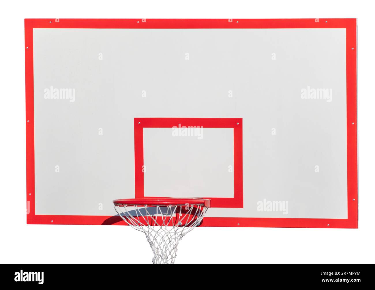 Basketball backboard isolated on white background Stock Photo Alamy