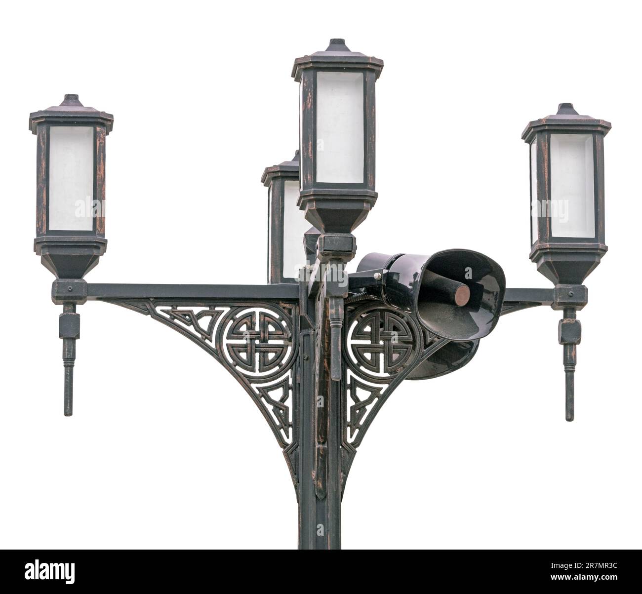 Street lantern  on a white background Stock Photo