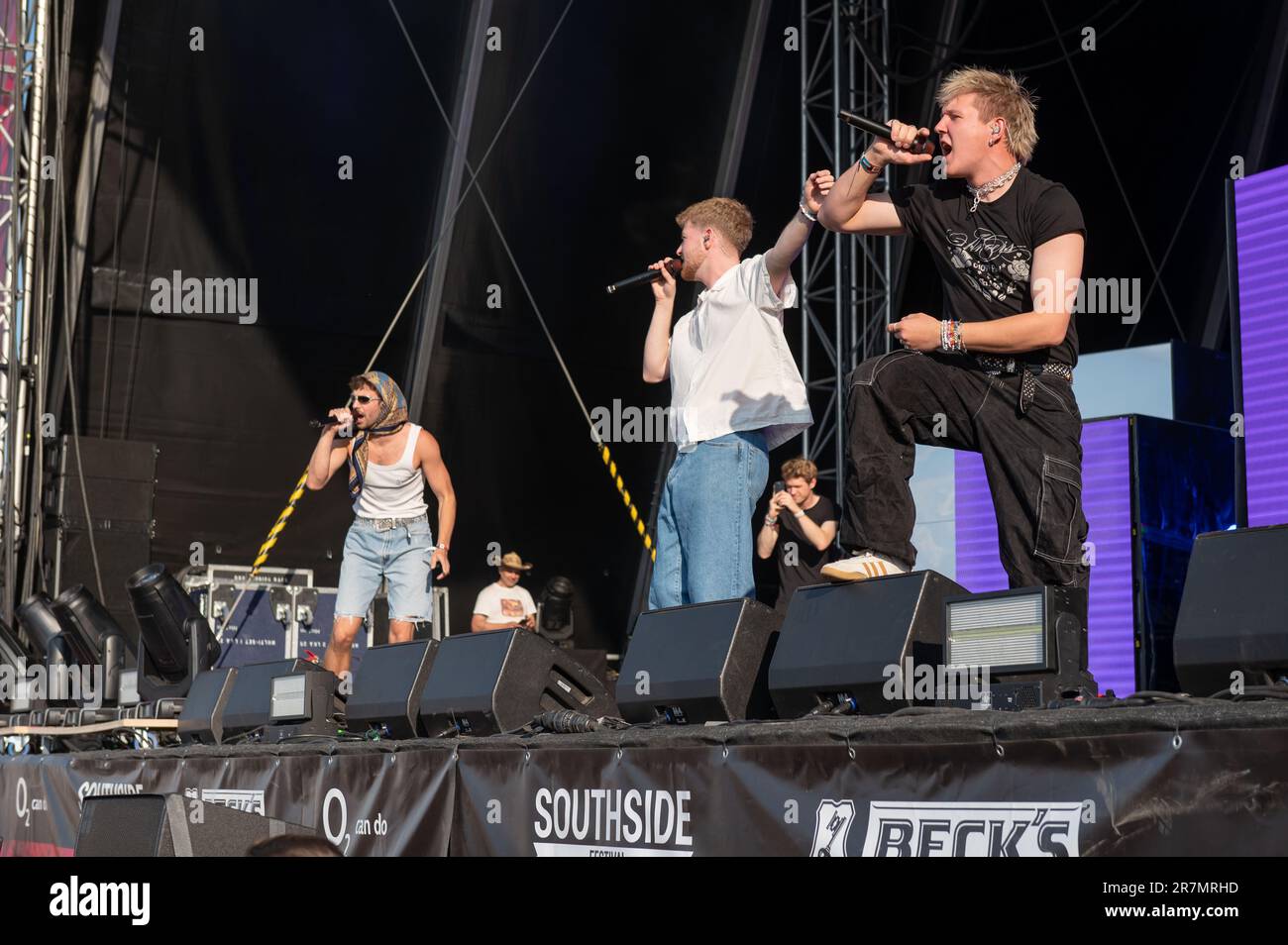 Neuhausen, Germany. 16th June, 2023. The band 01099 performs at the Southside Festival. The rock
