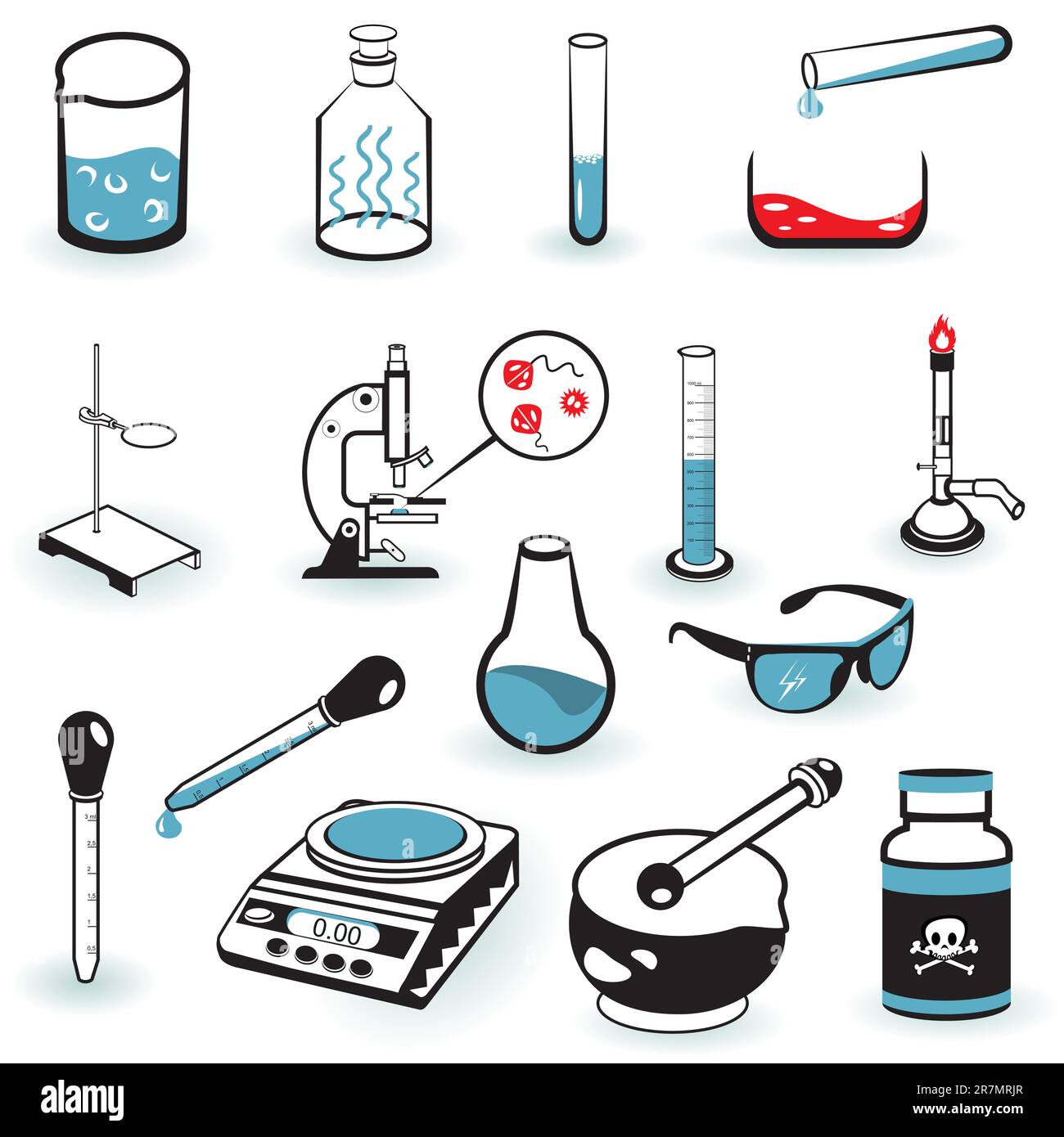 https://c8.alamy.com/comp/2R7MRJR/a-collection-illustration-of-different-laboratory-tools-2R7MRJR.jpg