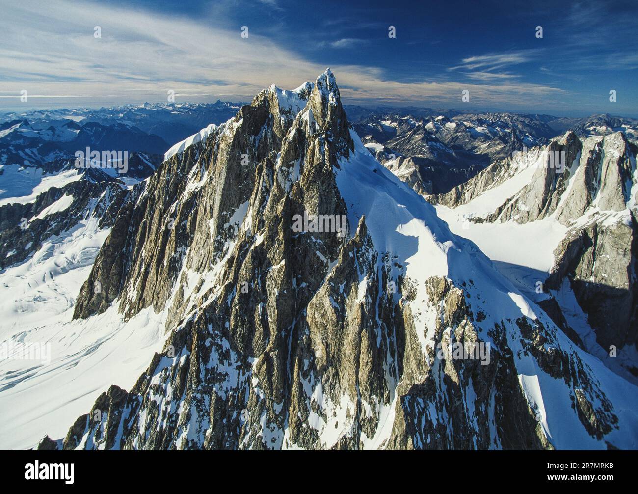 Aerial image of Mt. Waddington, BC, Canada Stock Photo Alamy