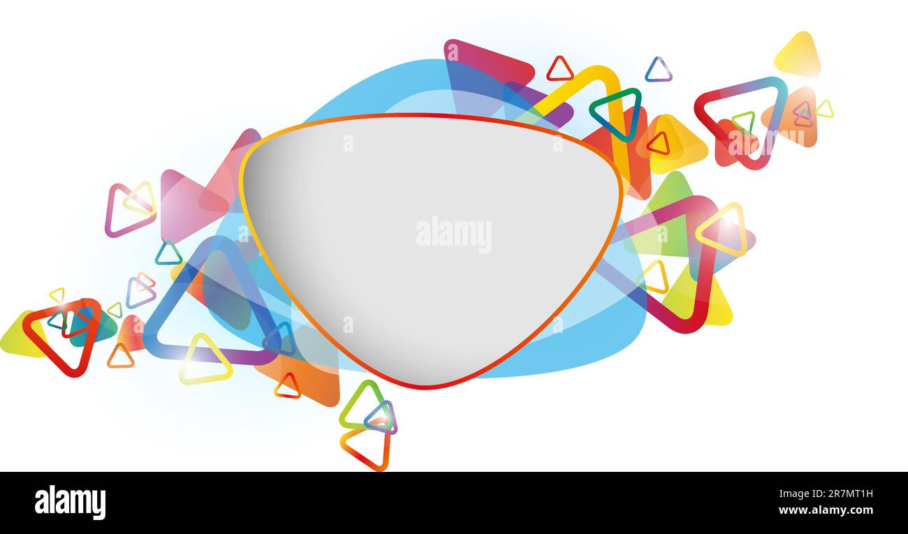 Abstract colorful background with a triangle Stock Vector Image & Art ...