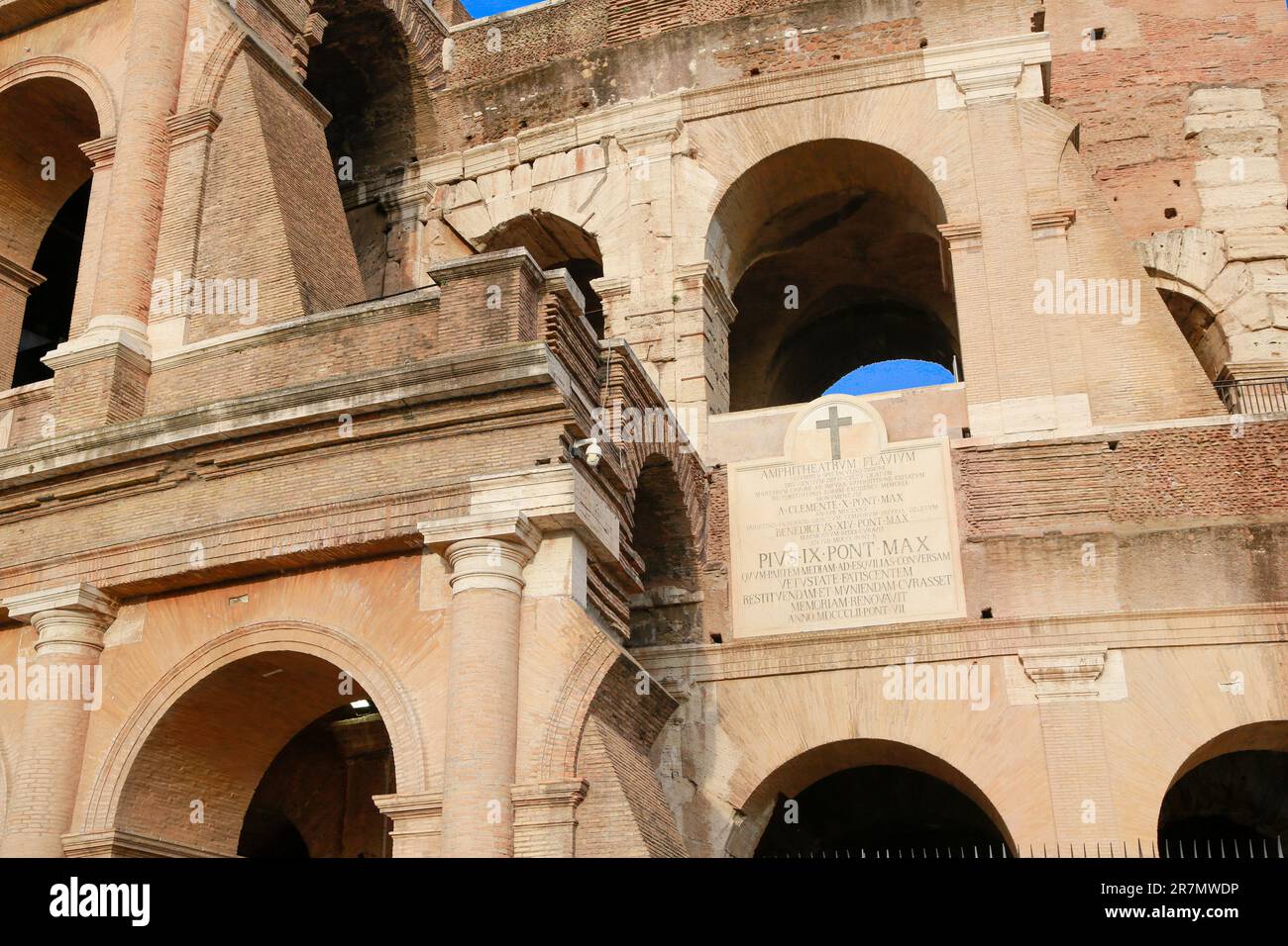 The Colosseum Area and Arch of Constantine from via dei Fori Imperiali ...