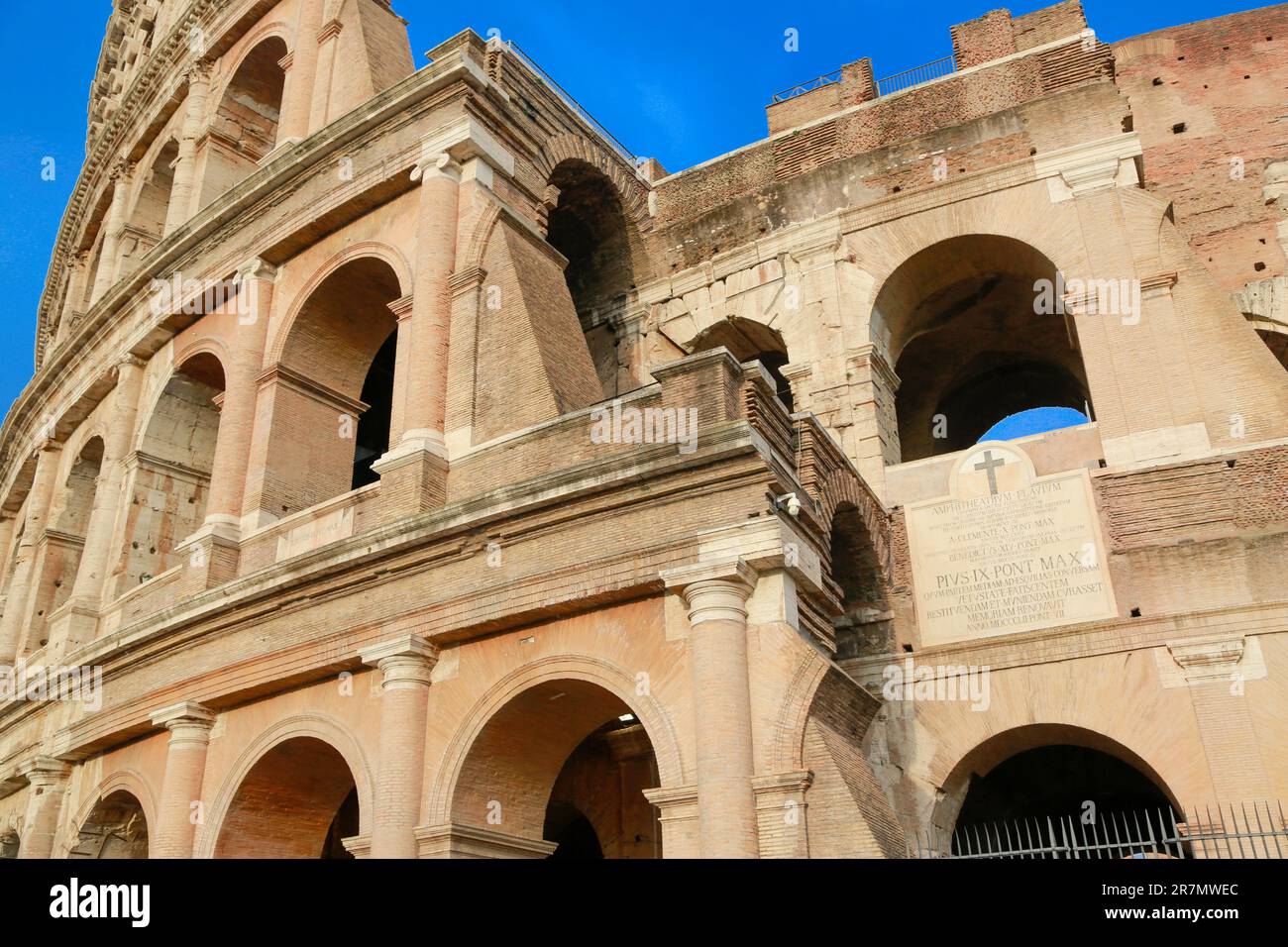 The Colosseum Area and Arch of Constantine from via dei Fori Imperiali ...