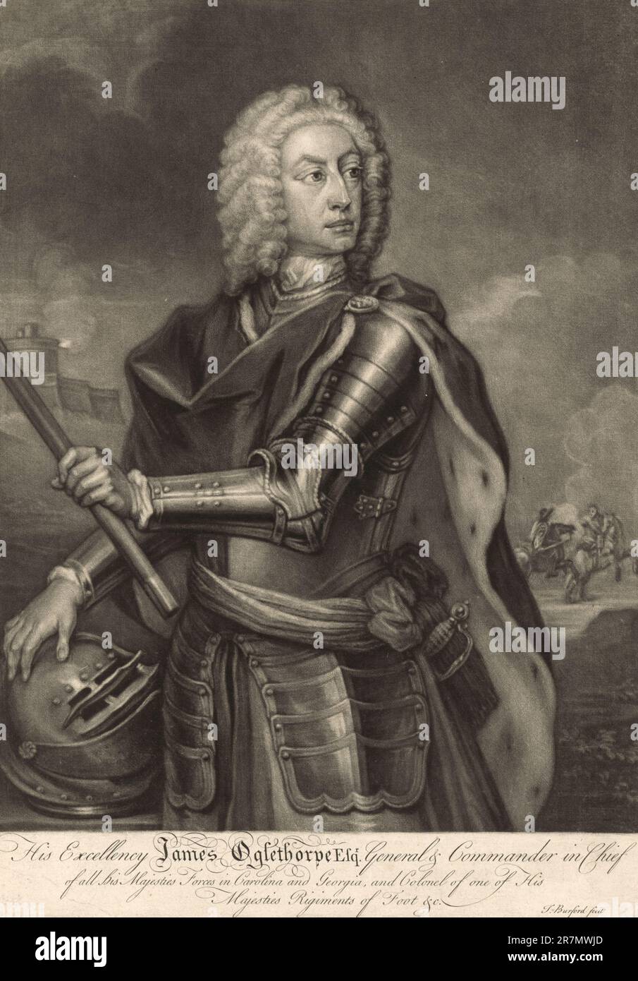 James Edward Oglethorpe before 1757 Stock Photo