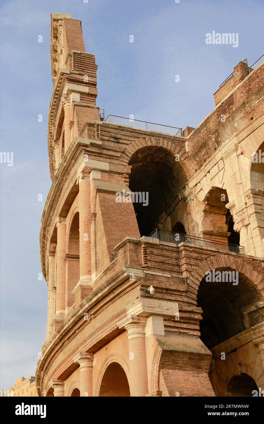 The Colosseum Area and Arch of Constantine from via dei Fori Imperiali ...