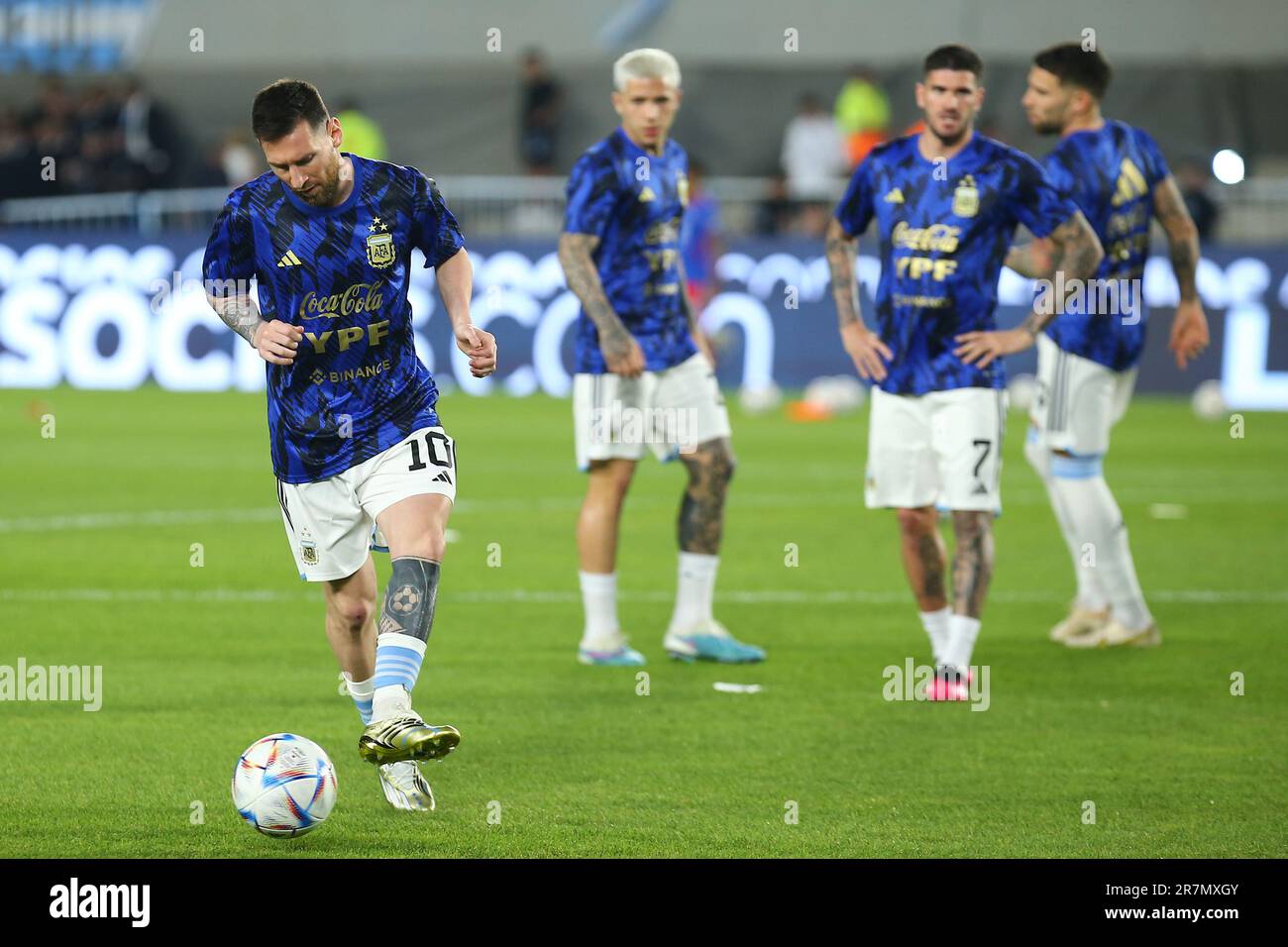 Lionel Messi World Cup Champion Stock Photo - Alamy