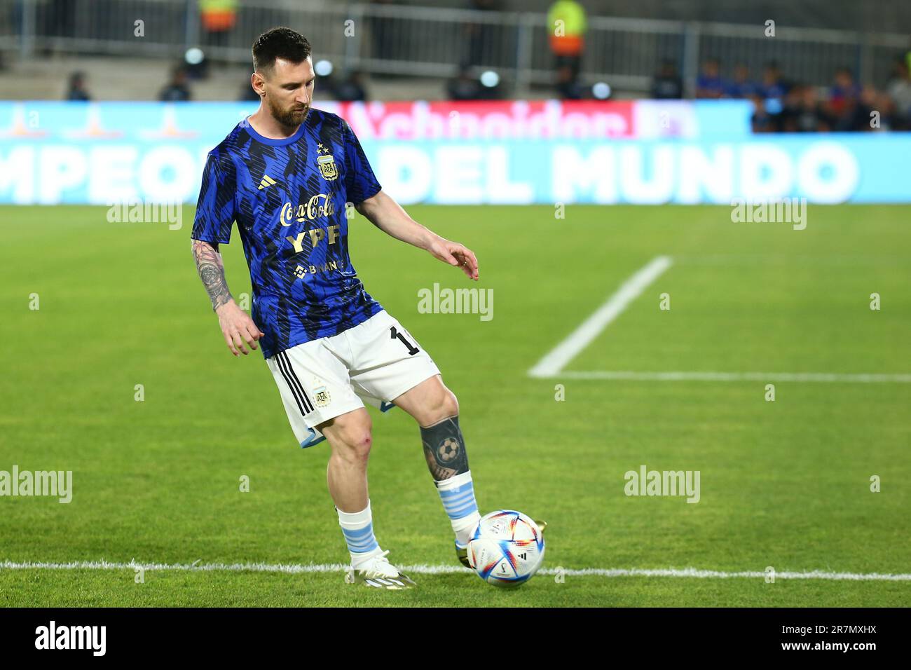 Lionel Messi World Cup Champion Stock Photo - Alamy