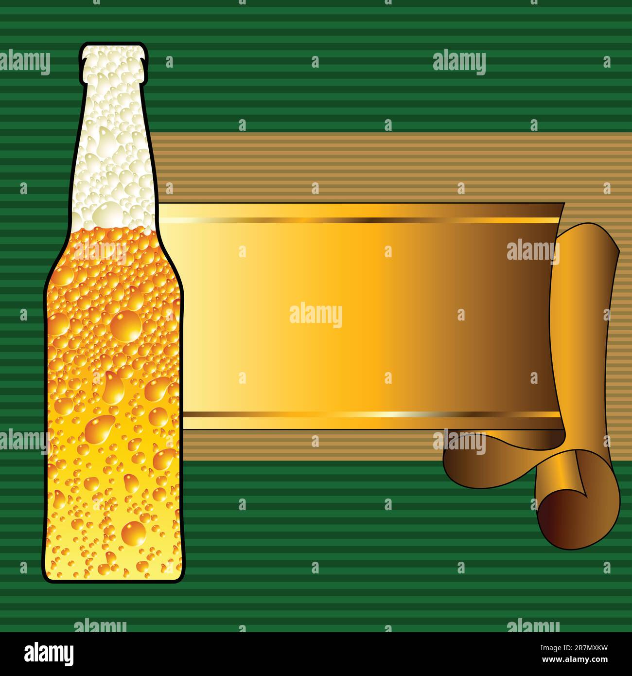 beer background, this illustration may be useful as designer work Stock Vector
