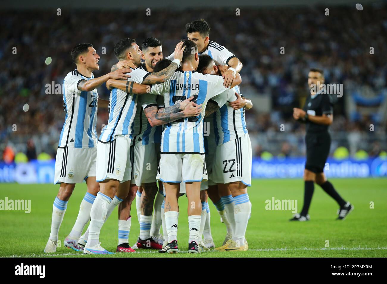 Argentina Soccer Team World Cup Champion Stock Photo