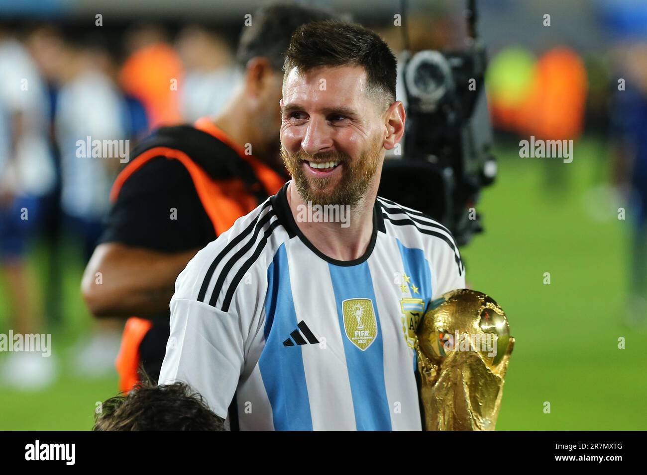 Lionel Messi World Champion and his family Stock Photo - Alamy