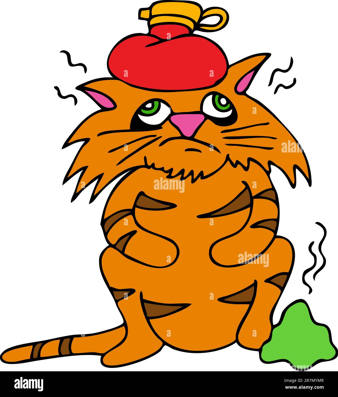 Sick to stomach drawing Stock Vector Images - Alamy