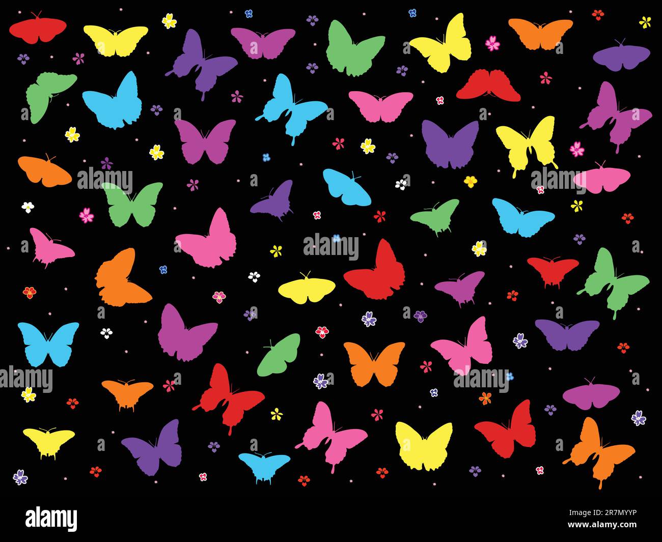 background with butterfly - vector Stock Vector Image & Art - Alamy
