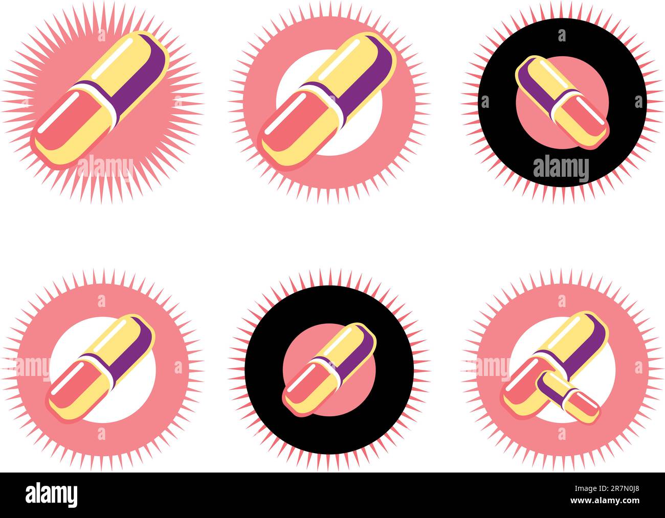 Medical Pills frame tag labels Stock Vector Image & Art Alamy