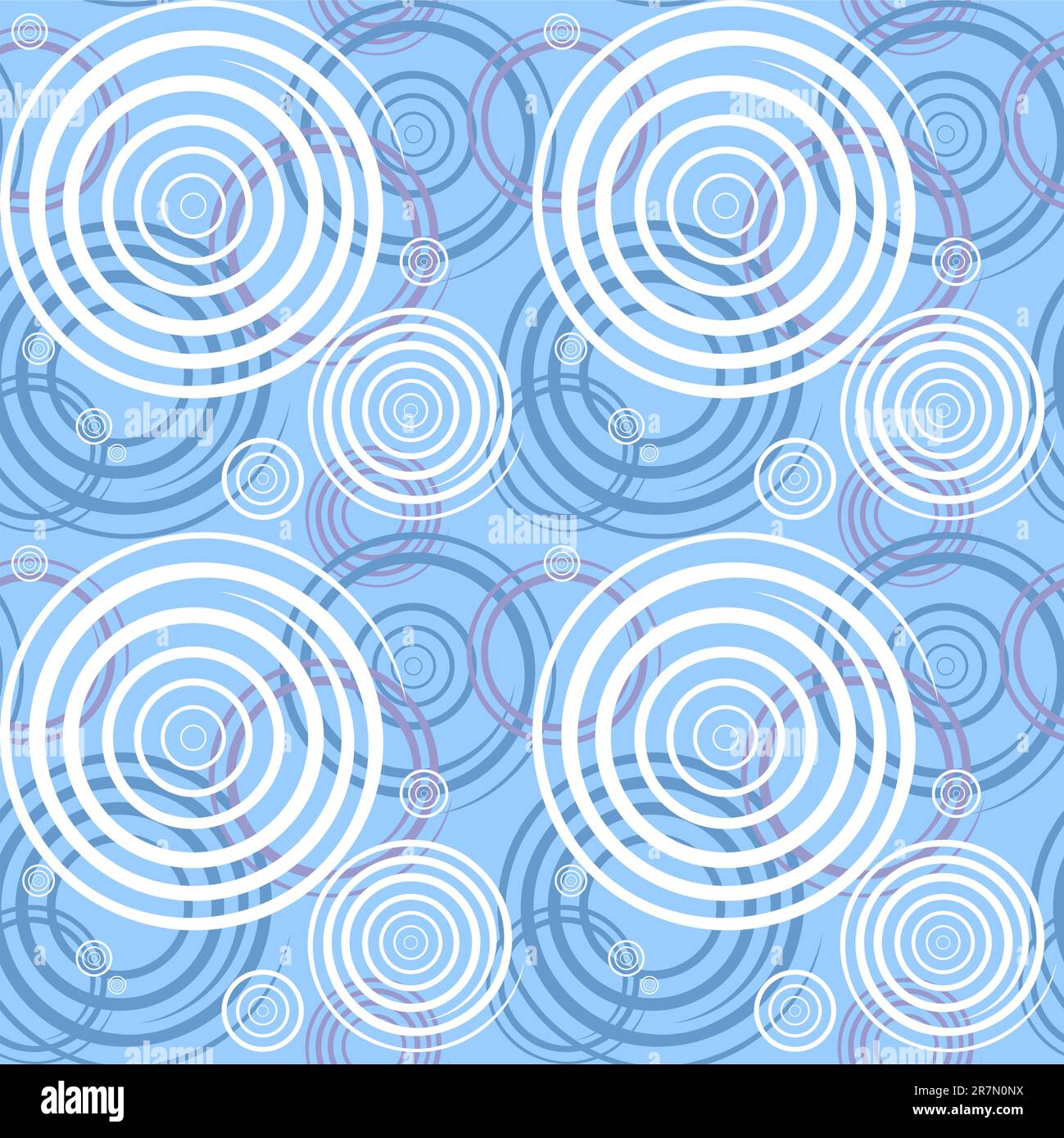 Seamless pattern with spiral elements. Fancy graphic design. Vector art
