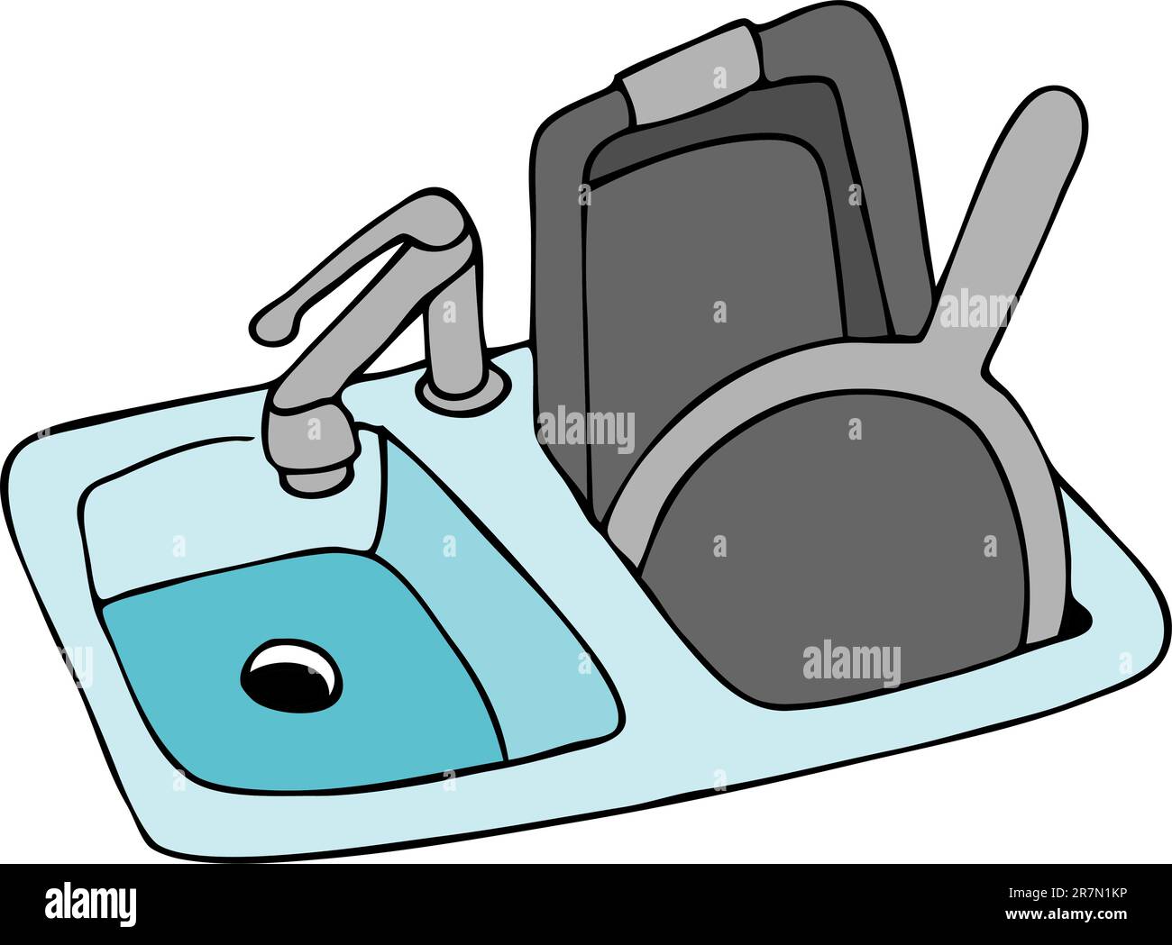 Dirty kitchen Stock Vector Images Alamy