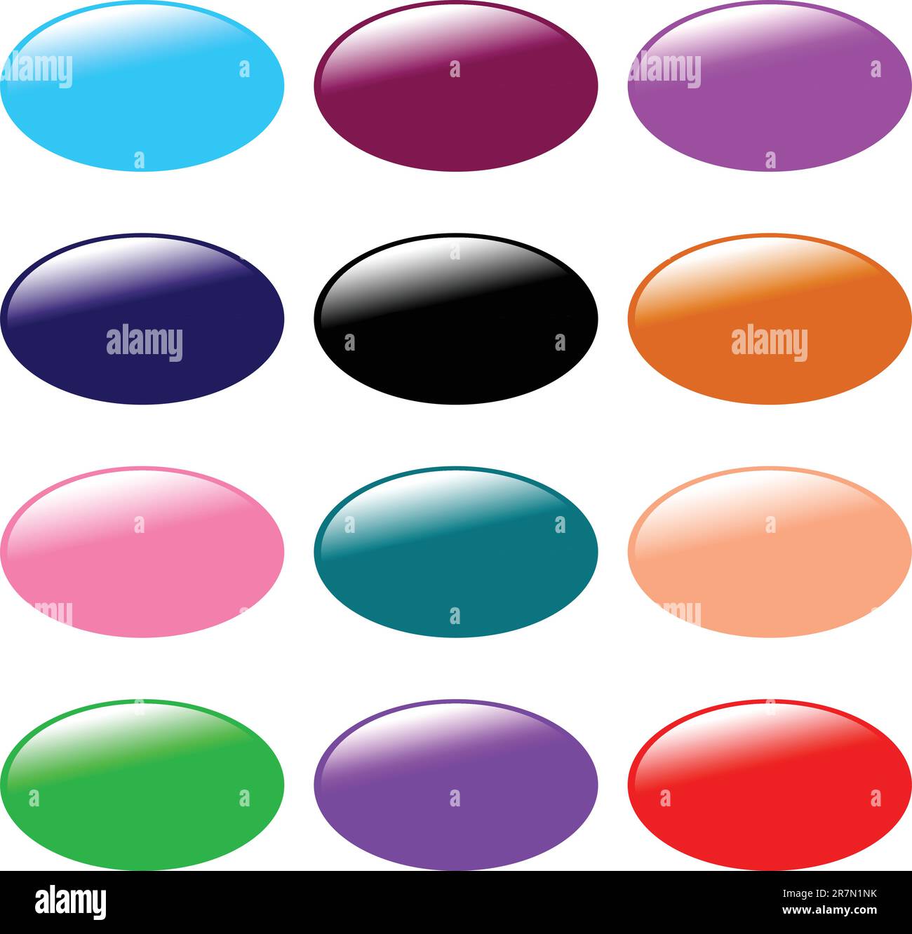 Collection of buttons Stock Vector Images - Alamy