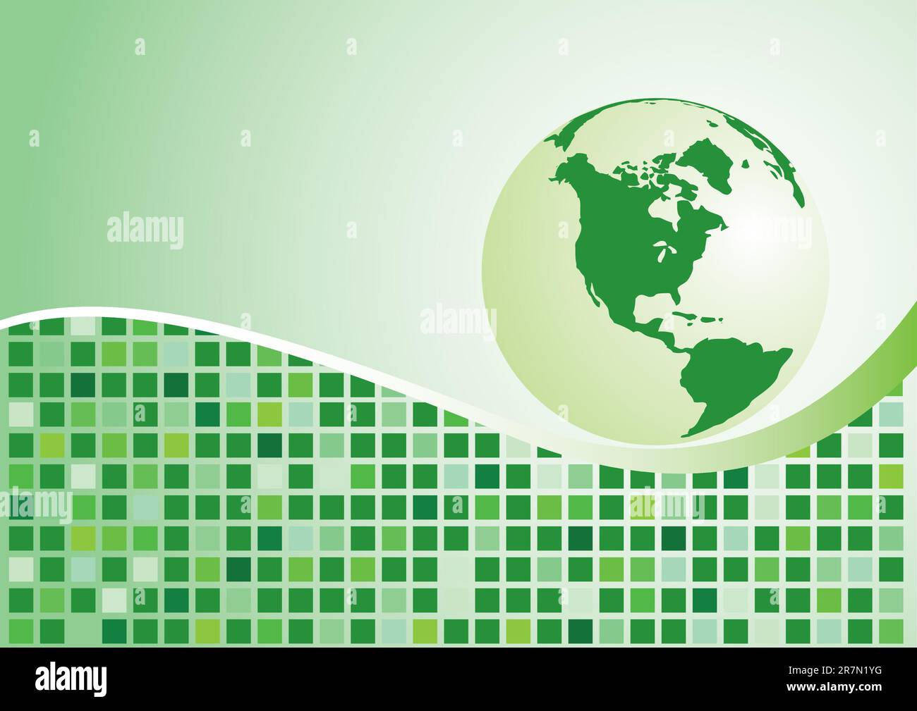 Abstract background. Green globe. Vector illustration Stock Vector ...