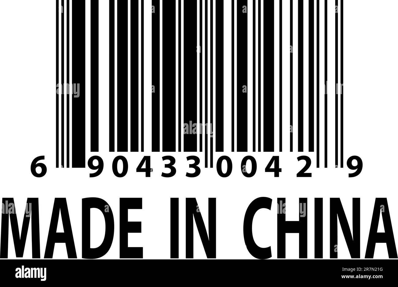A vector barcode label Made in China Stock Vector Image & Art Alamy