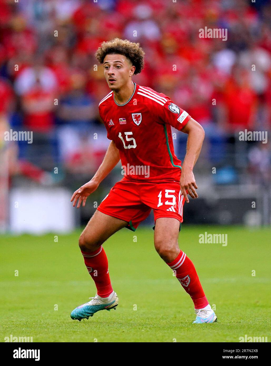 Wales' Ethan Ampadu during the UEFA Euro 2024 Qualifying Group D match