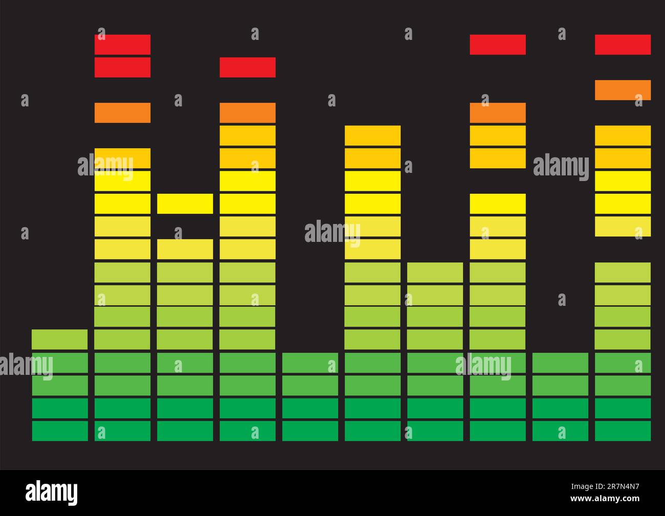 Music and sound. Loudness adjustment Stock Vector