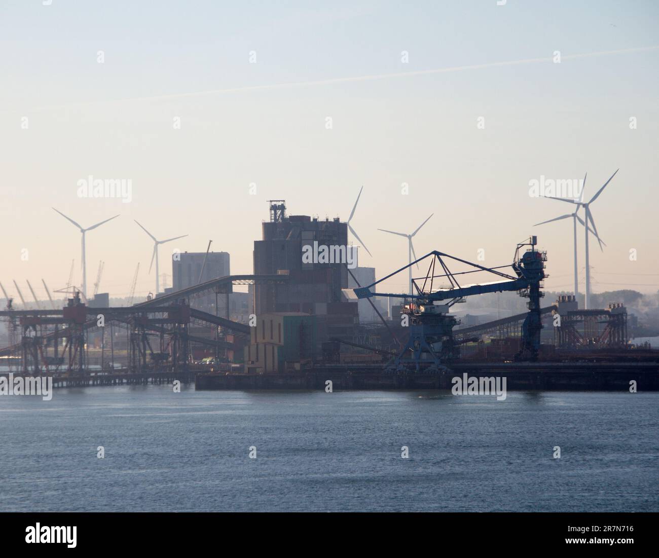 Industrie in the port of Rotterdam Stock Photo