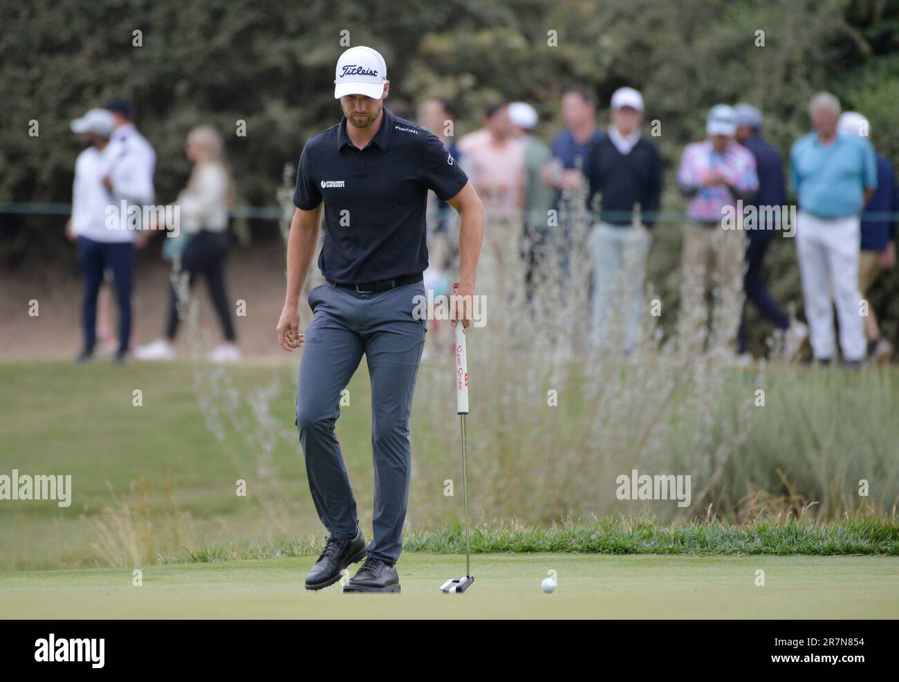 Wyndham Clark bogeys the 4th hole during the second round of the 2023 U