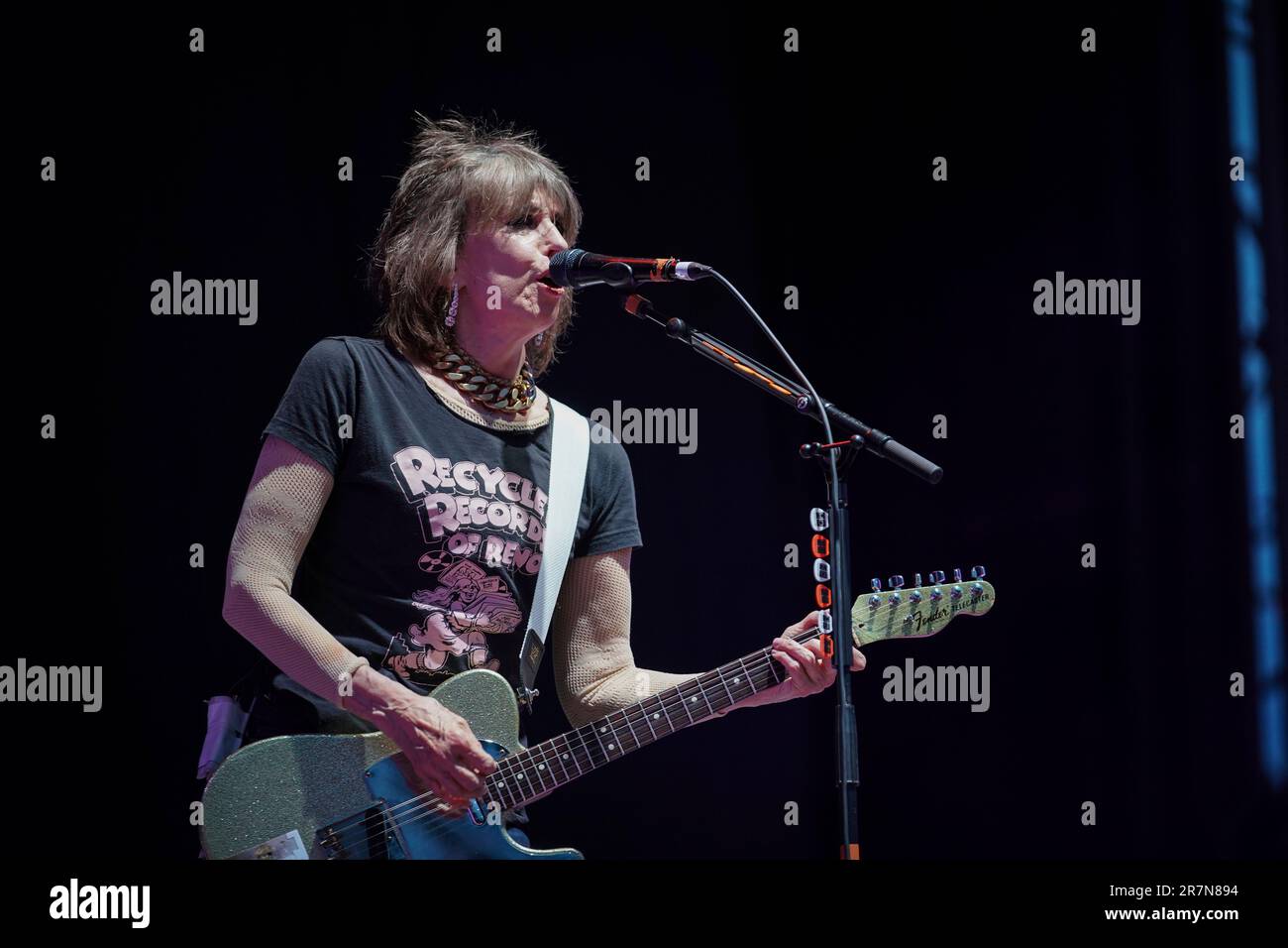 The Pretenders Frontwoman Chrissie Hynde During A Performance At The