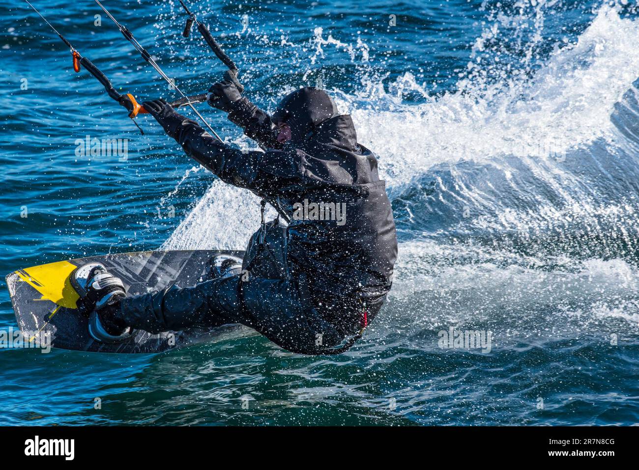 Kiteboarding, Victoria, Vancouver Island, BC, Canada Stock Photo Alamy