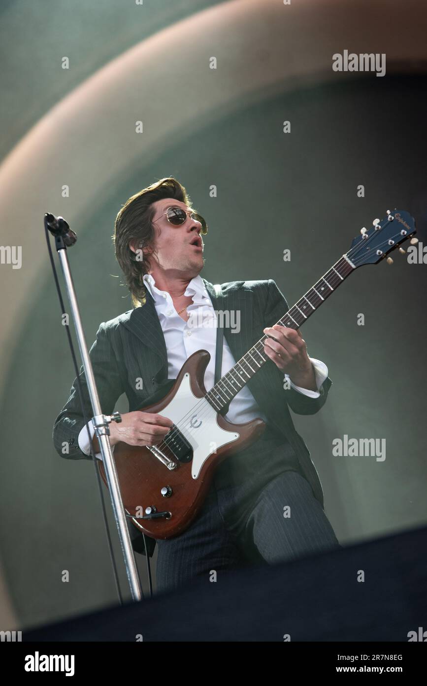 London, UK. 16th June 2023. Arctic Monkeys play live at the Emirates Stadium. Cristina Massei/Alamy Live News Stock Photo