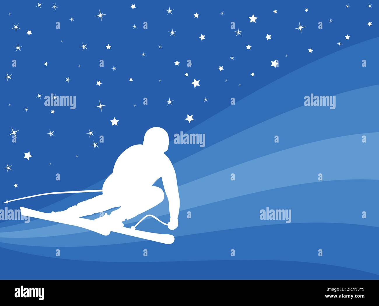 skiing template vector Stock Vector Image & Art Alamy