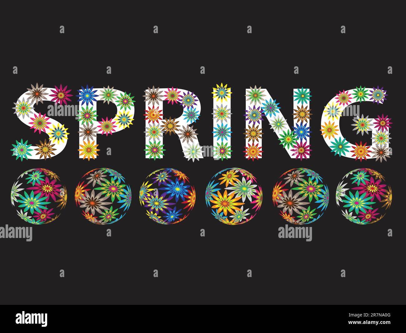 Spring full of flowers Stock Vector Image & Art - Alamy