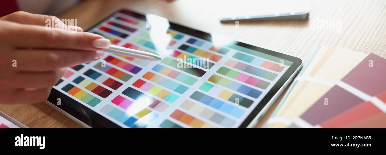 Grey shades color palette hi-res stock photography and images - Alamy