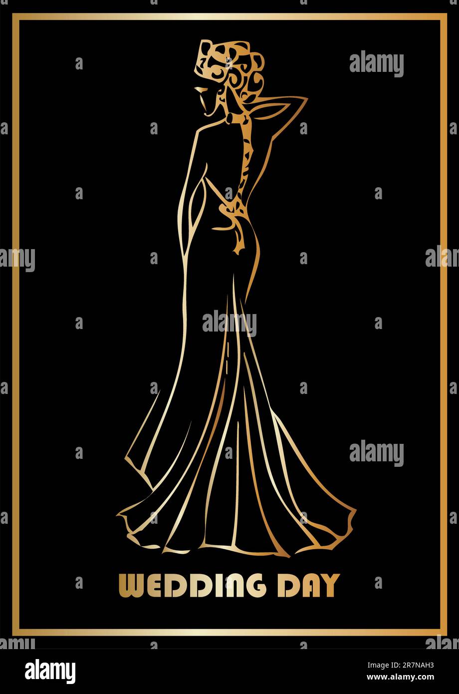 wedding greeting card template vector Stock Vector Image & Art - Alamy