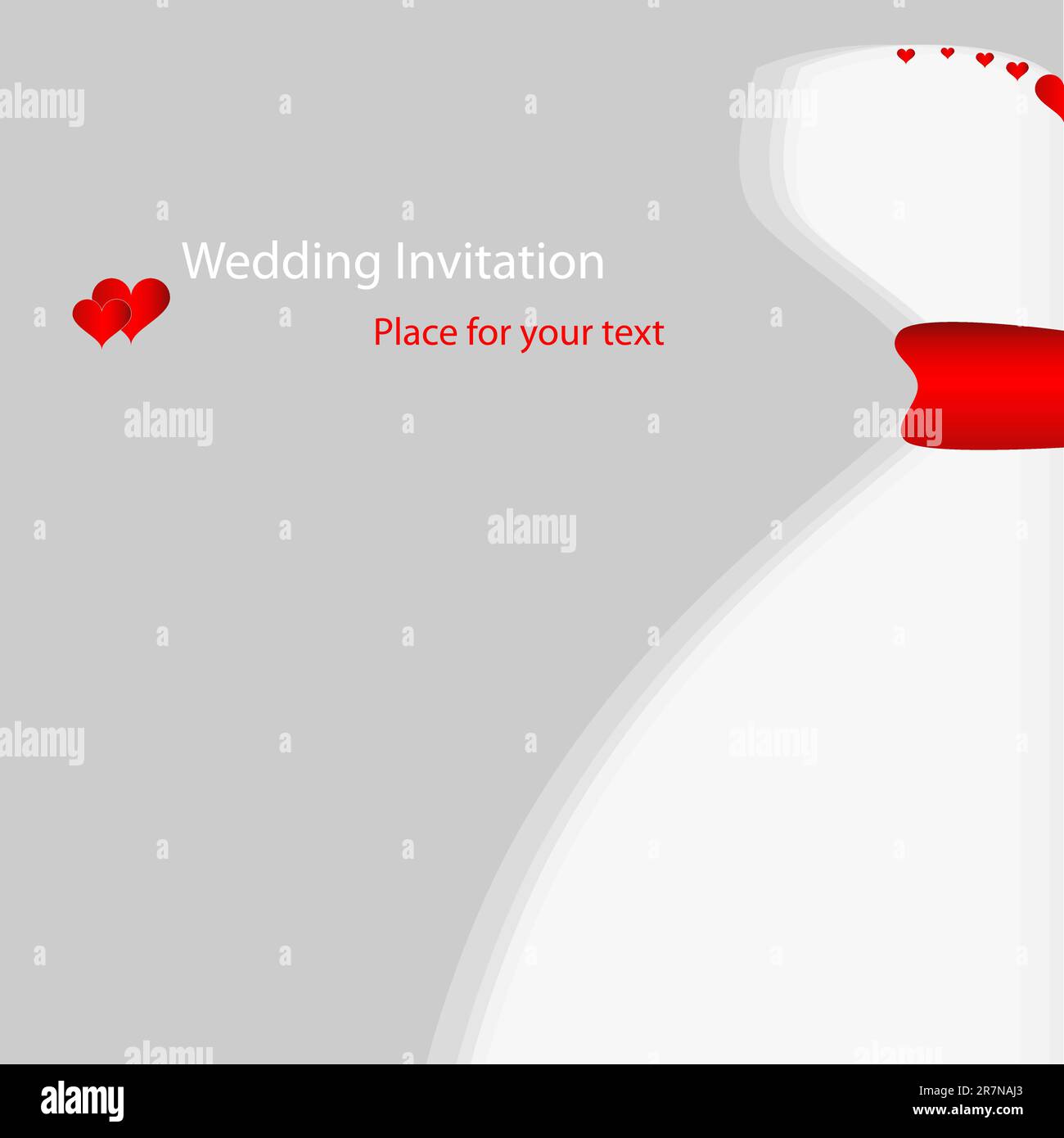 Vector picture with white wedding dress Stock Vector Image & Art - Alamy