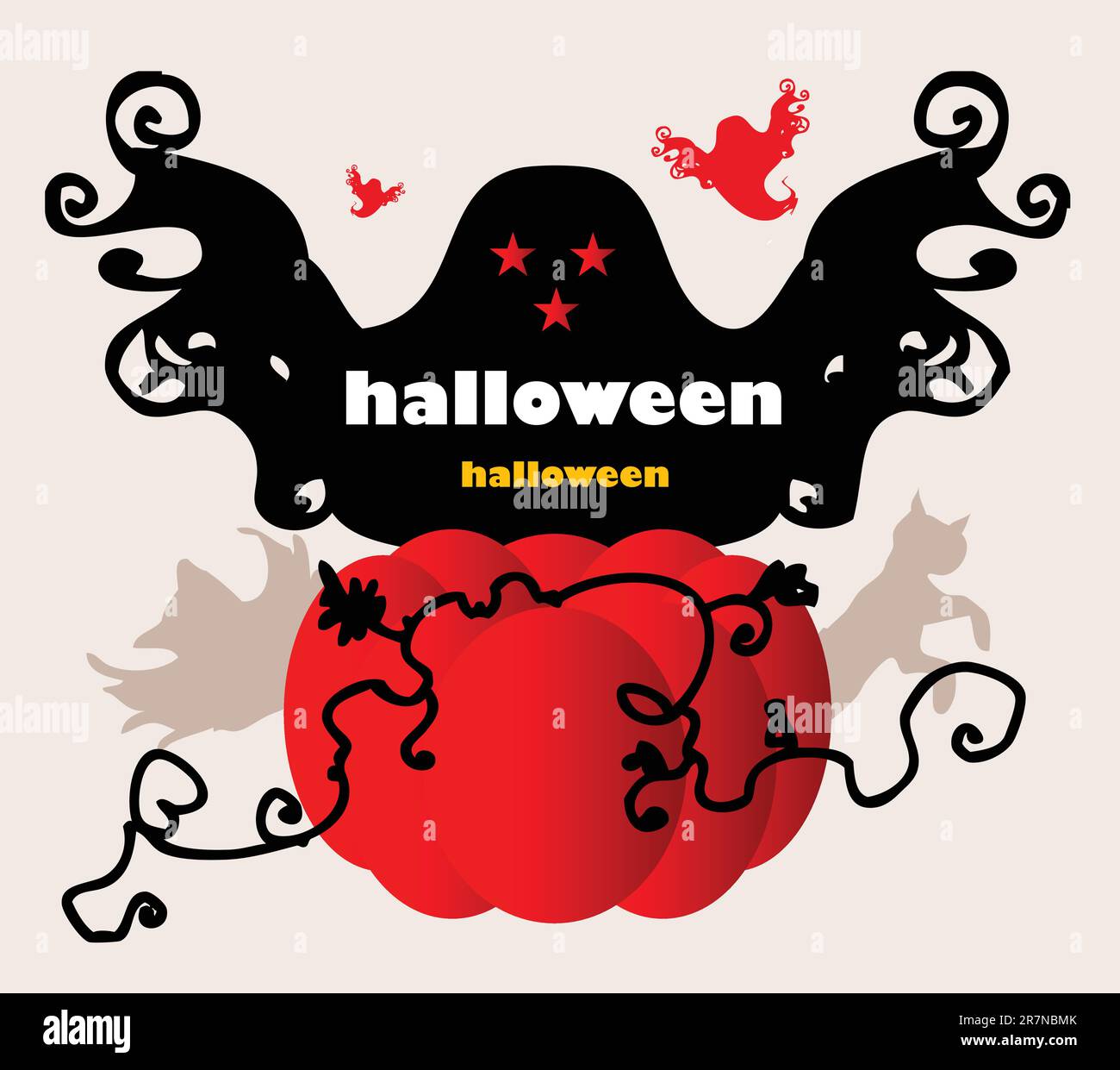 vector halloween illustration Stock Vector Image & Art - Alamy
