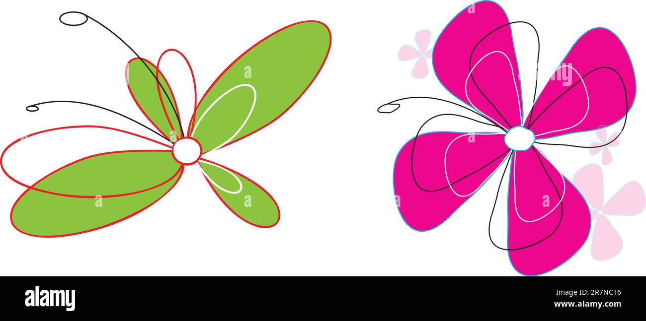 Catch your eye Vector Flowers Stock Vector Image & Art Alamy